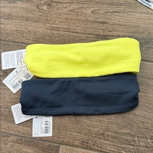 Lululemon Athletica Fleece Wide Headband in Navy